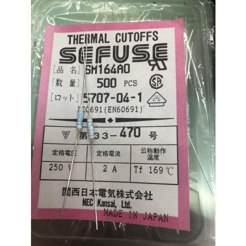 100% Home furnishings SEFUSE SM164A0 Temperature fuse 2A 169 degrees original stock