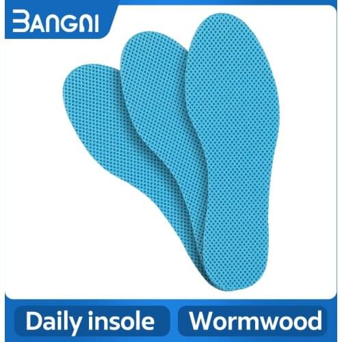 3ANGNI Wormwood Deodorization Insole Soft And Mesh Breathable Comfortable Insole Shoe Pad