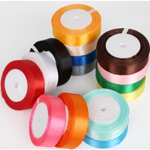 30Yards Random Mixed Color Multi Sizes Satin Ribbon Wedding Party Decoration Invitation Card Gift Wrapping Scrapbooking Supplies