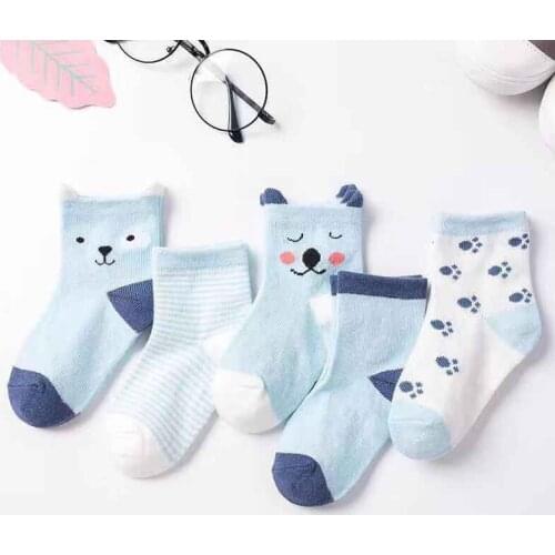 5 Pairs/Lot Baby Socks For Newborns Infant Cute Cartoons Soft Cotton Socks Summer 0-24 Month Boy Girl Lovely Mesh Kids Gift CN