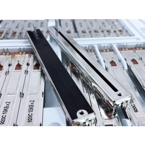 ALPS switch Mixer slide volume fader potentiometer 128MM two-channel variable resistor B10KX2 square handle 12MM