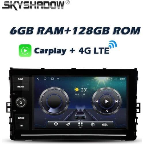 8" Carplay IPS DSP Android 10.0 6G +128G 4G LTE Car DVD Player GPS Map WIFI Bluetooth 5.0 Auto RDS Radio For VW universal 2018