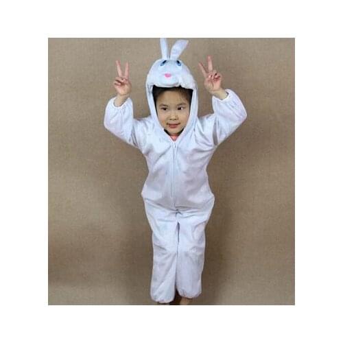 White rabbit cosplay for girls pink rabbit cosplay rabbit clothes for kids animal costume for children