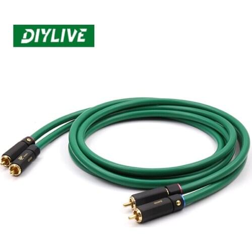 American McKing to fever level 4 core pure copper silver CD decoder power amplifier RCA double lotus audio signal line