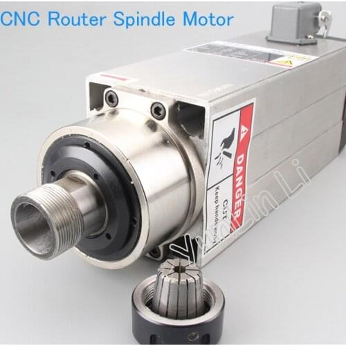 CNC Router Spindle Motor Air Cooled 3500W DC Spindle Motor 1-16MM High Speed Spindle Motor For CNC Machine ER25