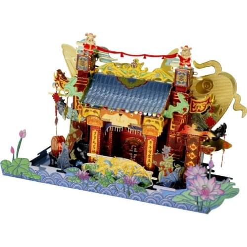 Art Model MU 3D Metal Puzzle Chinatown building Memorial Archway model kits DIY 3D Assemble Jigsaw Toys GIFT For children Adult