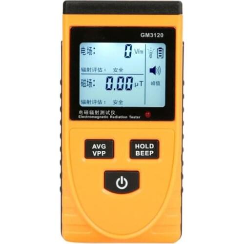 EMF Meter 5Hz-3500MHz Electric Field and Magnetic Field Radiation Tester Handheld Mini Digital LCD EMF Detector Dosimeter Tester