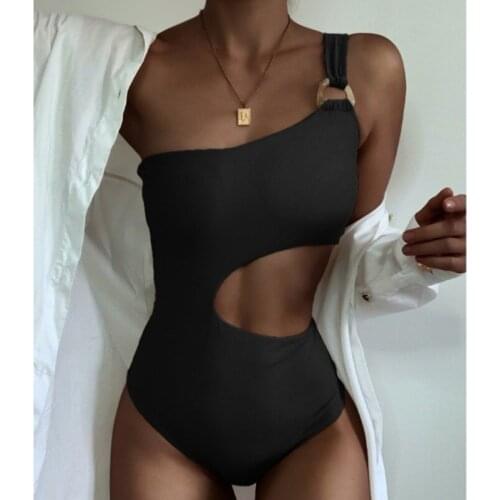 Summer Sexy One Piece Swimsuit Closed Female Swimwear Push Up For Womens Beach Swim Wear Body Bathing Suit Pool Bather 2021