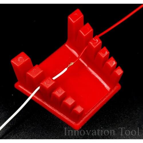 Soldering Wire Tin Leads Clamp Stand Cable Connection Fixture Magnetic Plastic Cable Holder for 30AWG to 12AWG Power Cord