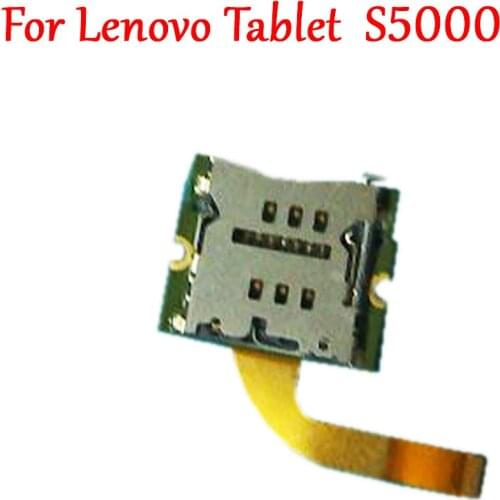 Original Tested Work Sim Card Tray Slot Flex Cable For Lenovo Tablet S5000 S5000-H S5000-F S5000f S5000h