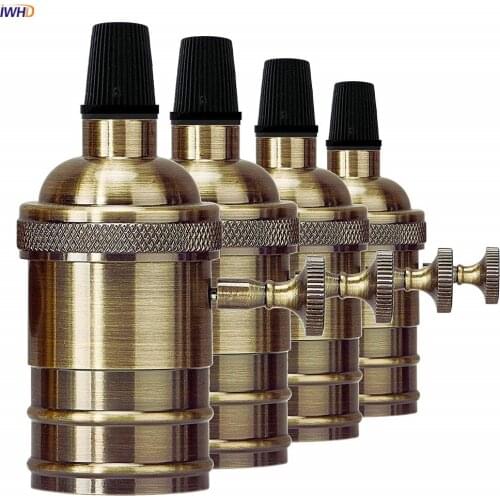 IWHD Loft E27 Socket Lamp Holder DIY Industrial Style Douille E27 Bulb Holder Retro Fitting E27 LED Base For Homekit Lamp Socket