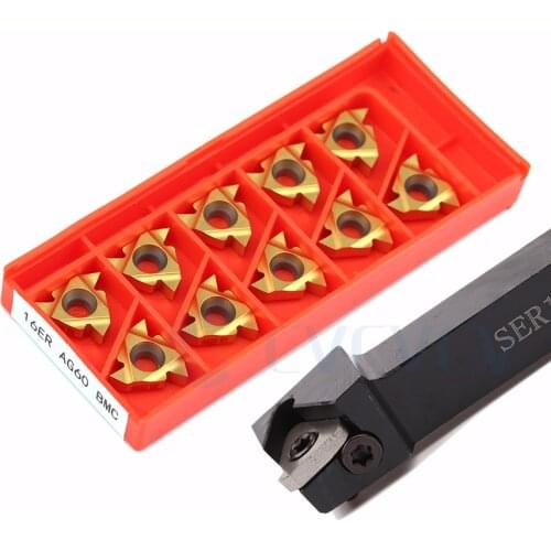 SER 2020K16 SEL 2020K16 Thread Turning Tool Holder 16ER AG60 VP15TF 16ER A60 BMC 16ER AG60 LDA 16ER G55 LDC CNC Carbide Inserts