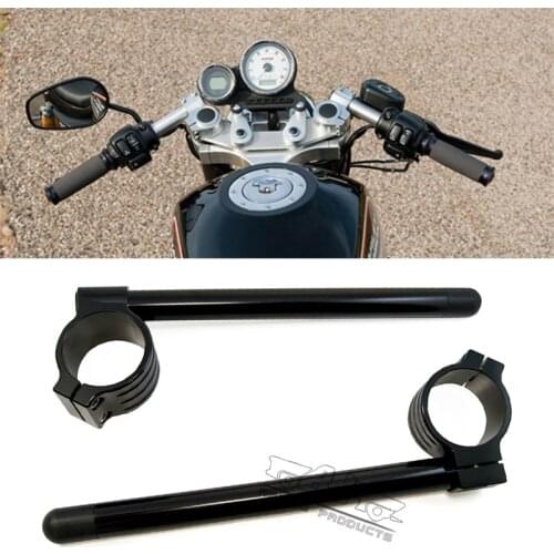 Riser 54/53/51/50/48/46/45/43/41/37/35/33mm Motorcycle Rise Clip On Ones Higher Clipon Handlebar Fork Handle Bar cafe racer