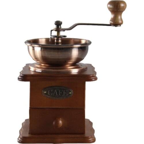 Retro Manual Grinder Coffee Machine Hand Coffee Beans Grinding Machine Kitchen Pepper Coffee Nuts Pills Spice Miller N h1