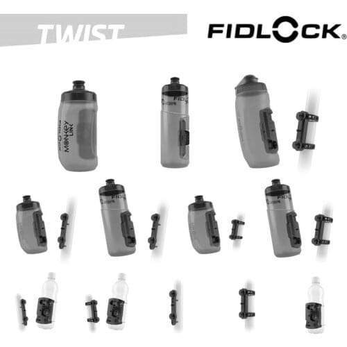 .Fidlock Twist Cycling Bicycle Drinking Bottle in Cooperation With Monkey-Link 450ML Kit Bottle 590bike Base Uni Base Boa