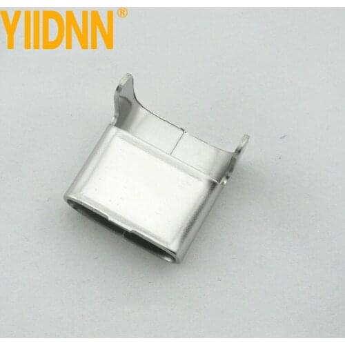 SUS304 L Style Stainless Steel Banding Clips,1/2"width,100 per bag Silver Tone