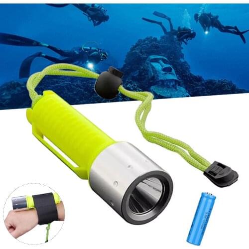 Led Flash Light Outdoor T6 Diving Flashlight Waterproof Diving Light Underwater Lantern Torch Fishing Light For Scuba Hunting