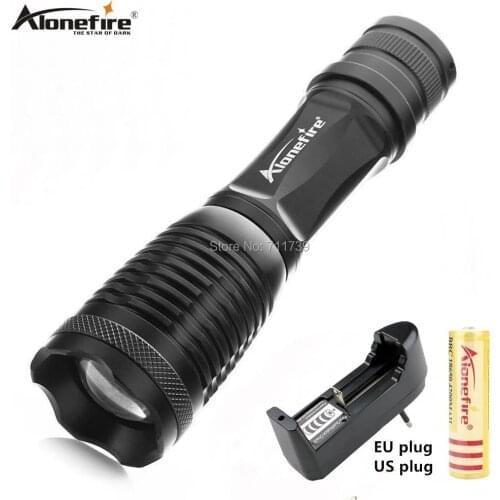 AloneFire E007 LED Tactical Flashlight CREE XML T6 V6 L2 Portable climbing Zoomable Spotlight Lamp Lanterna camping Torch