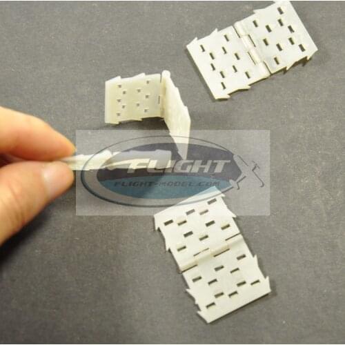10pcs 23x40mm Nylon & Pinned Hinges For RC Airplane Helicopter Parts