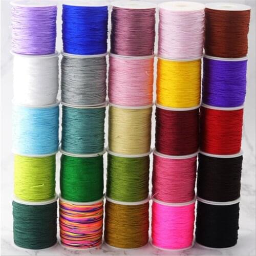 120Meters Roll Nylon Thread Chinese Knot Macrame Cord 0.8MM Bracelet Braided String DIY Tassel Beading Shamballa String Thread