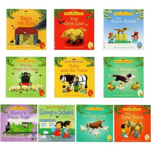 15pcs/set 15x15cm Best Picture Books For Children And Baby famous Story English Tales Series Of Child Book Farm Story