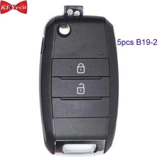 5pcs KEYDIY B19-2 Universal Remote Control Key B-Series 2 Button for KD-X2 KD900 KD900+ URG200