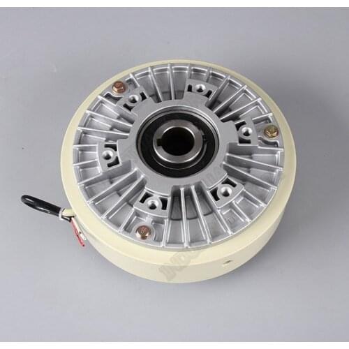 50Nm 5kg DC 24V Hollow Shaft 1000RPM Magnetic Powder Brake Unwinding For Tension Control Continuous Sliding Simulated Load
