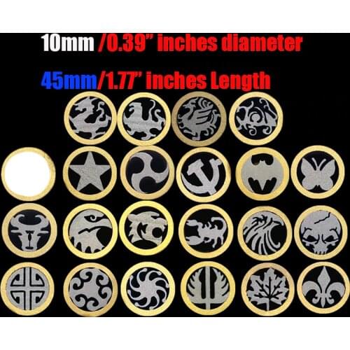 Promotion Price 10mm/ 0.4 inches Brass inner stainless steel Mosaic Pin Knife handle screw rivet Knife screw