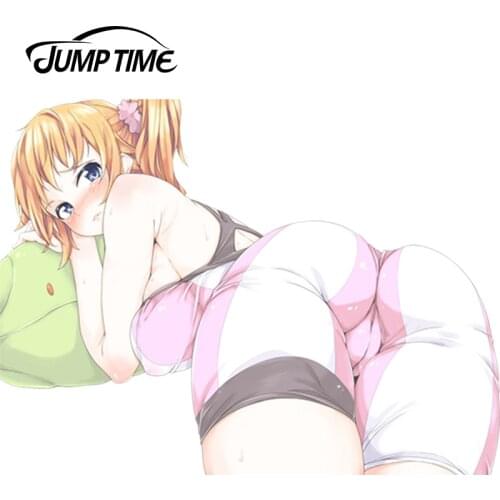 JumpTime 13cm x 9.7cm Car Stickers Anime Gundam Build Fighters Sexy Beauty Vinyl Wrap Decal Racing Waterproof