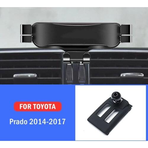 Car Mobile Phone Holder For Toyota Land Cruiser Prado 2014-2017 Mounts Stand GPS Gravity Navigation Bracket Car Accessories