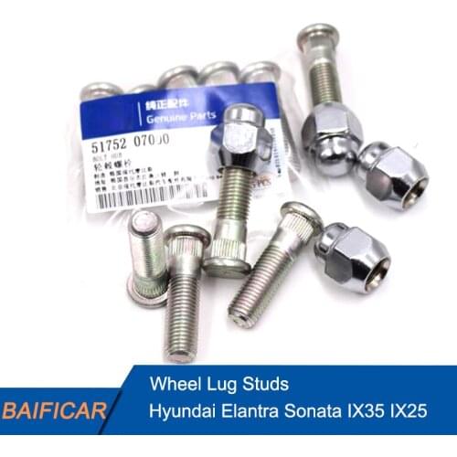 Baificar Brand New Genuine 5pcs / 10pcs Tyre Screw Nut Wheel Screws Nuts 51752-07000 For Hyundai IX25 IX35 Sonata Elantra Verna