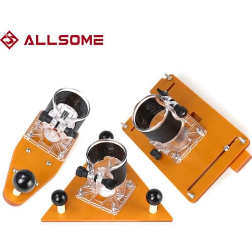 ALLSOME Balance Board Flip Board Bottom Slotting Woodworking Tools Electric Wood Milling Triangle Board For Trimming Machine