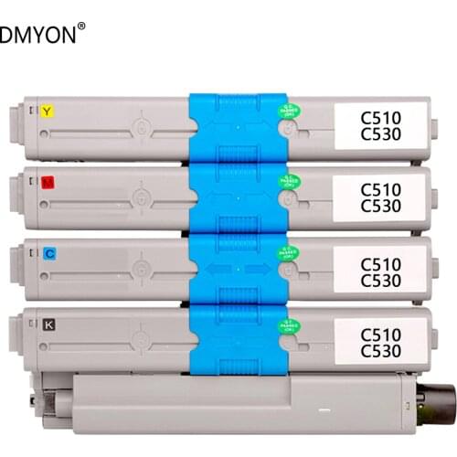 DMYON Toner Cartridge Compatible for OKI C530 C510 MC561 C531 C511 MC562 Printers Toner Cartridges Black and Color