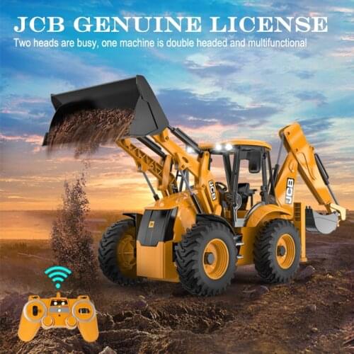 2.4Ghz 6 Channel 1:24 RC Excavator toy RC Engineering Car Alloy and plastic Excavator RTR For kids Christmas gift 2020 The New 1
