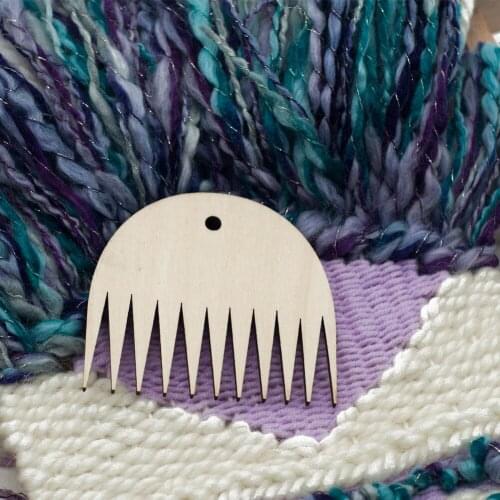 Tapestry Weaving Tool Wood Loom Comb DIY Braided Tools Comb GQ