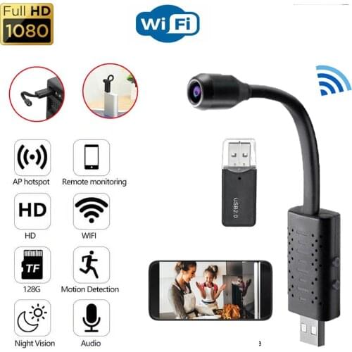 HD 1080P Wifi USB Mini Camera Smart Home Surveillance Cam Small IP Camera With Motion Detectio Micro p2p Video Audio Recorder