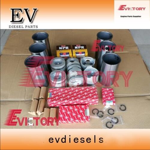 For Isuzu 6BD1 engine rebuild kit 6BD1T piston + ring cylinder liner Full gasket kit and crankshaft & con rod bearing