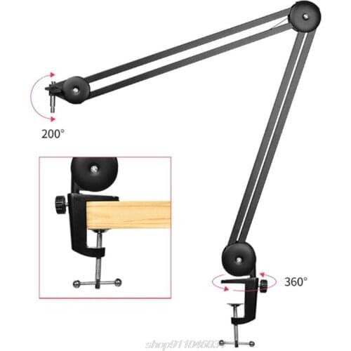 Microphone Arm, Upgraded Mic Arm Microphone Stand Boom Suspension Stand for Blue Ye-ti Snowball, Ye-ti Nano, J16 21 Dropship