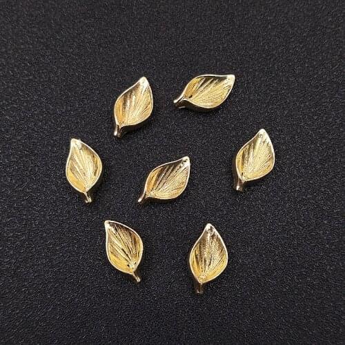 20 PCS Metal Alloy Leaves 18mm Diy Accessories Charms Decoration Handmade Jewelry Making Accessories