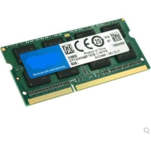 Notebook computer uses DDR3 standard voltage type 8GB RAM