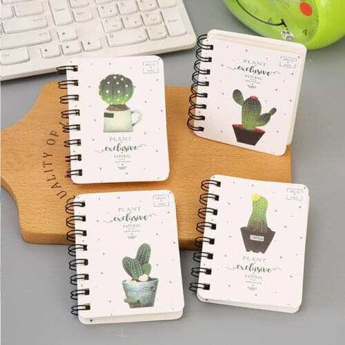 Portable Notepad with a small fresh coil this cartoon notebook stationery small book