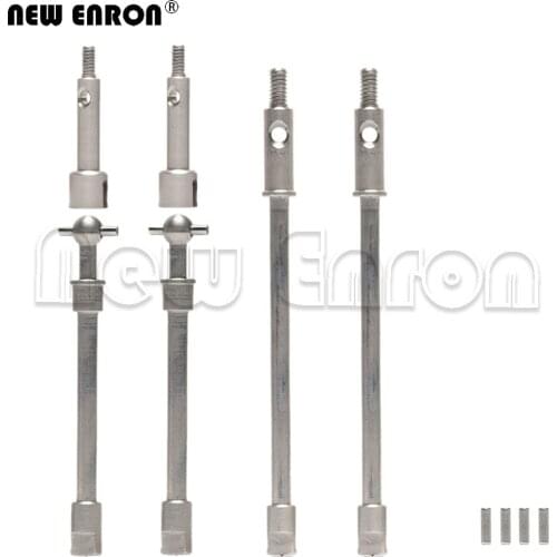 NEW ENRON Stainless Steel Front & Rear Axle CVD Drive Shaft 2/4P for 1/24 RC Rock Crawler Car Axial SCX24 90081 Universal Parts