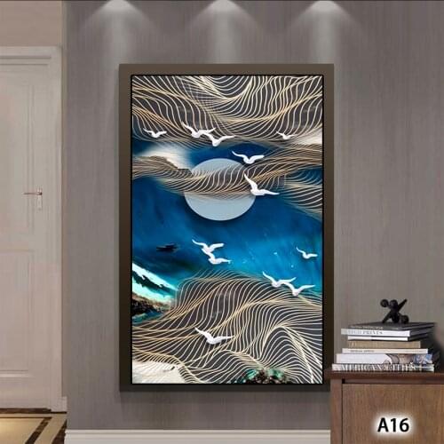 New Art Decor Abstract Paintings Large Size Canvas Printings HD Home Decor Living Room Wall Art Modern Paintings Unframed