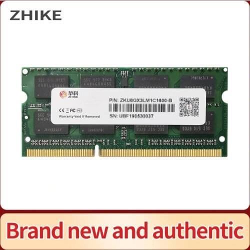 ZHIKE RAM Memory SO DIMM PC3 10600 12800 DDR3 1333MHz 1600MHz 4GB 8GB 1.35v 1.5v for Laptop Notebook Memory