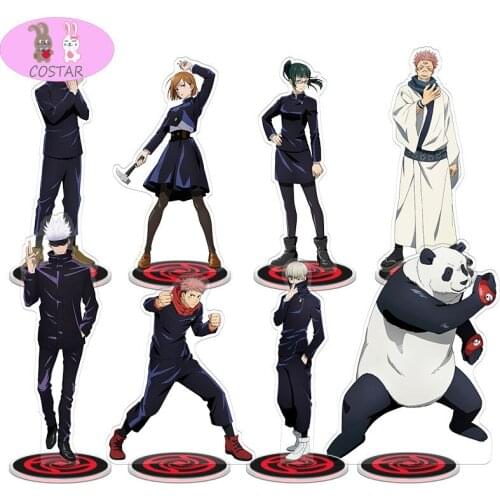 COSTAR 21CM Jujutsu Kaisen Itadori Yuji Megumi Nobara Gojo Satoru Panda Acrylic Standing Sign Around Desktop Decoration