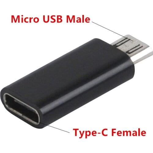 Type-C Female Connector to Micro USB 2.0 Male USB 3.1 Converter Data Adapter High Speed Android Certified Cell Phone Accessories