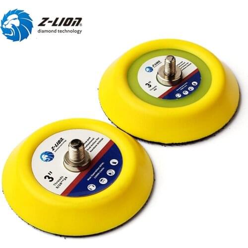 Z-LION 2 Pcs 3" 75mm Car Polisher Backing Plate Sanding Backup Pad 5/16"-24 And M6 Thread Buffing Waxing Backer Pads