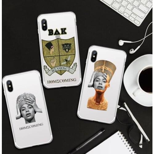 Homecoming album BeYonC Phone Case Transparent for iPhone 6 7 8 11 12 s mini pro X XS XR MAX Plus cover funda shell