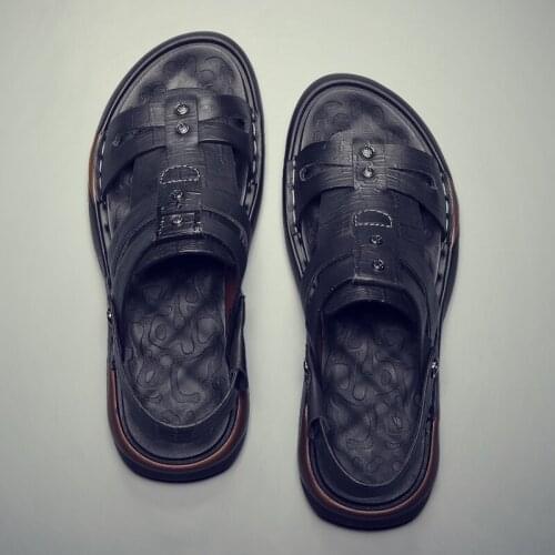 Sandal sandales sandale hombre sandalia shoes thong comfort slippers mens flower sport genuine 44 on masculina homme sandalhas