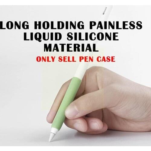 Silicone Protective Pencil Cover Wrap For Apple Pencil Screen Shockproof Grip Generation Pen Ca Non 1/2 Slip Anti-scratch T4I5